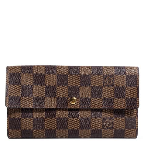 lv damier ebene canvas sarah wallet|Sarah Wallet Damier Ebène Canvas .